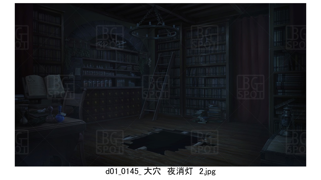 d大穴&ワームホール_BG_12魔法使いの部屋