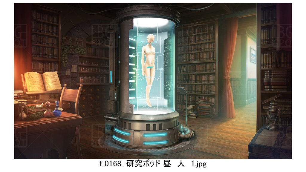 f研究ポッド_BG_12魔法使いの部屋