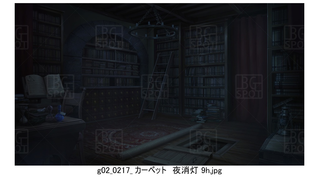 gカーペット_BG_12魔法使いの部屋