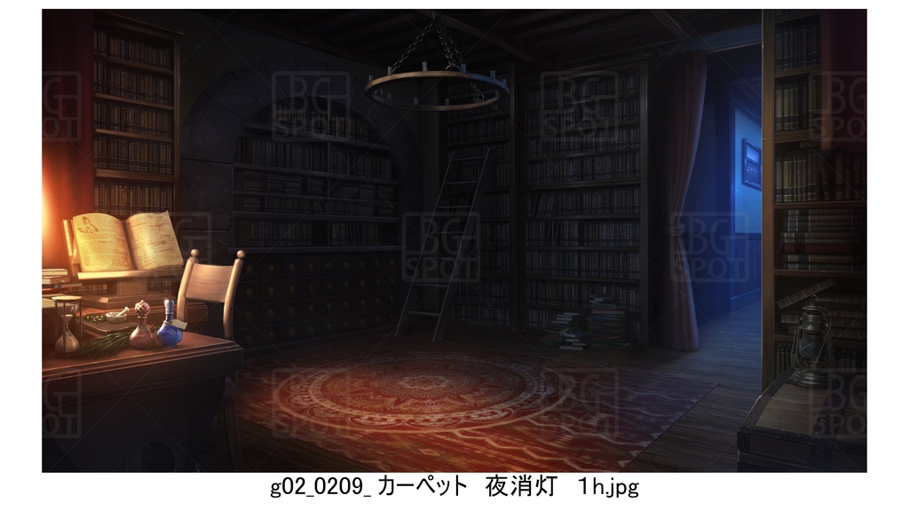 gカーペット_BG_12魔法使いの部屋