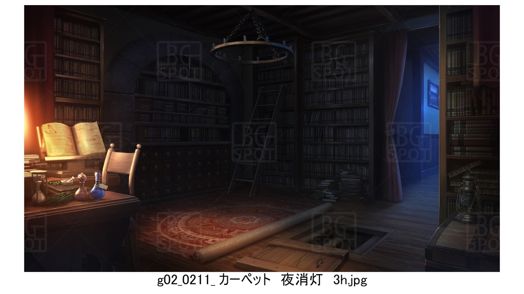 gカーペット_BG_12魔法使いの部屋