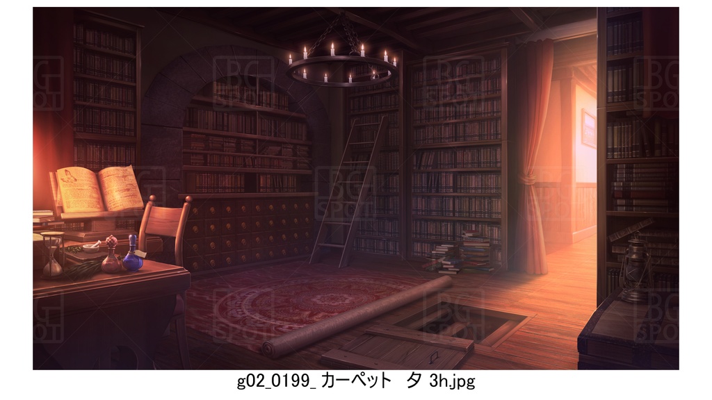 gカーペット_BG_12魔法使いの部屋