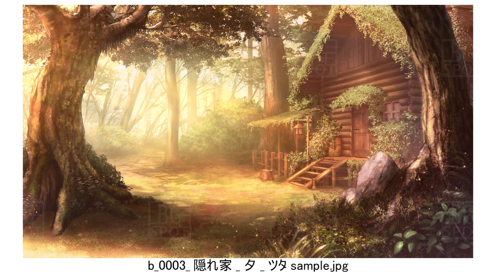 BG_ログハウス_ver1.5_賢者の隠れ家_ツタ_通常