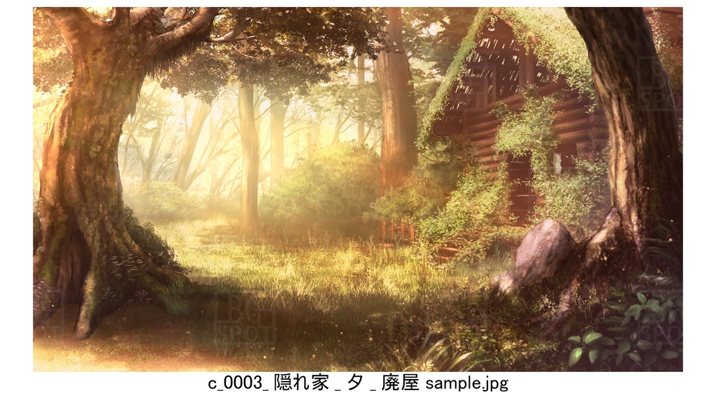 BG_ログハウス_ver1.5_賢者の隠れ家_廃屋_通常
