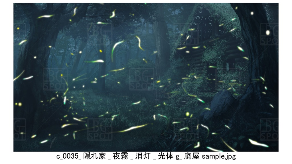 BG_ログハウス_ver1.5_賢者の隠れ家_廃屋_霧