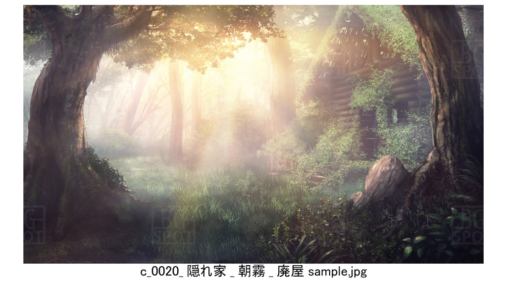 BG_ログハウス_ver1.5_賢者の隠れ家_廃屋_霧