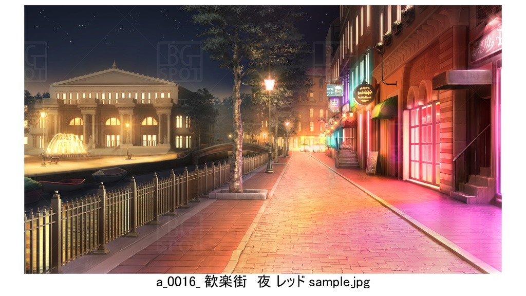 a歓楽街【BG_ファンタジーな歓楽街ver1.0】