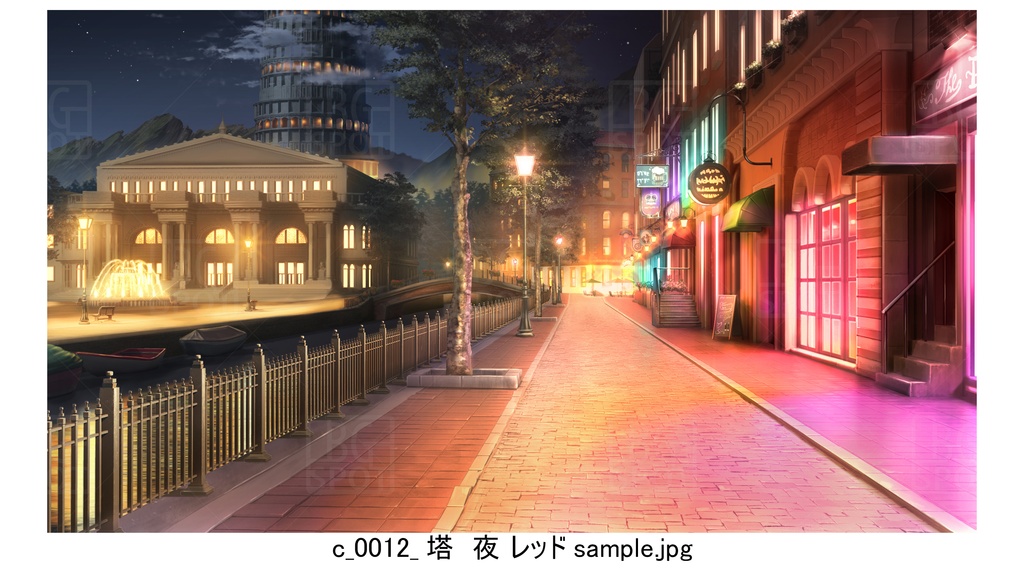c塔【BG_ファンタジーな歓楽街ver1.0】