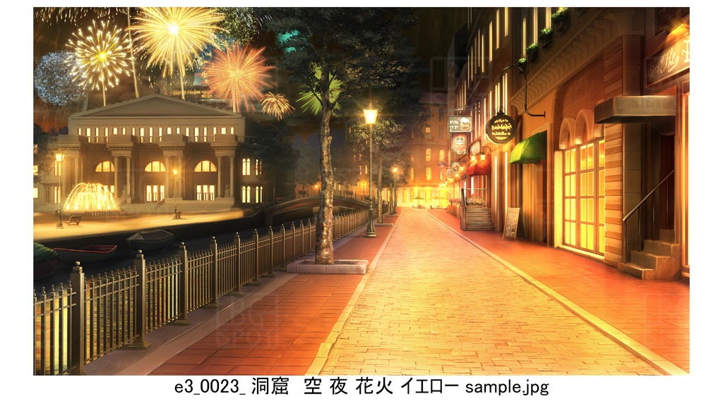 e3洞窟 空 【BG_ファンタジーな歓楽街ver1.0】