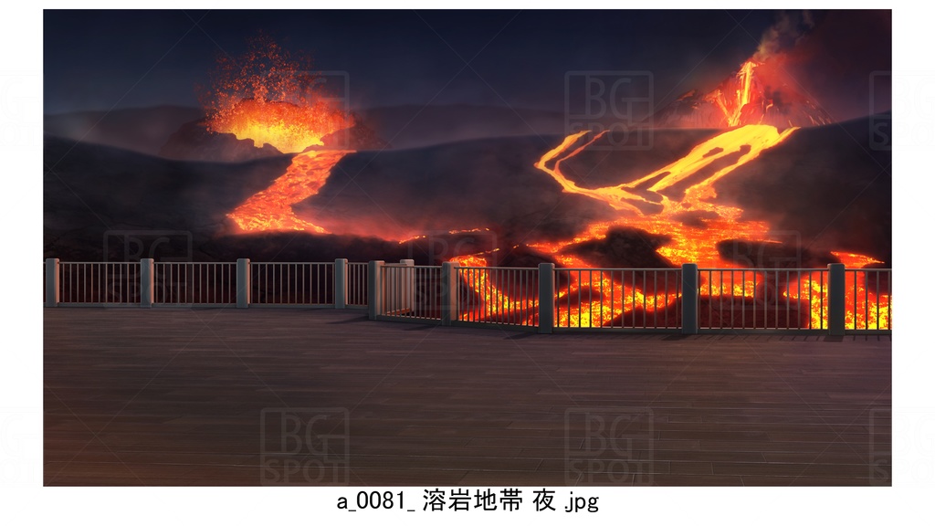 レストラン 展望デッキ 溶岩地帯