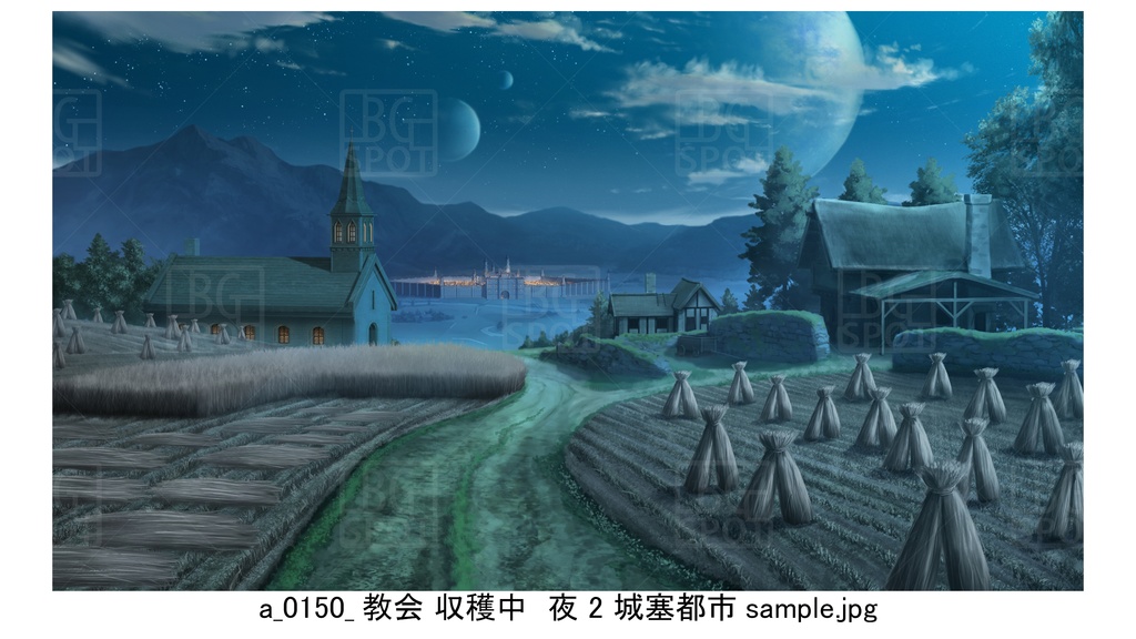 のどかな村_収穫中