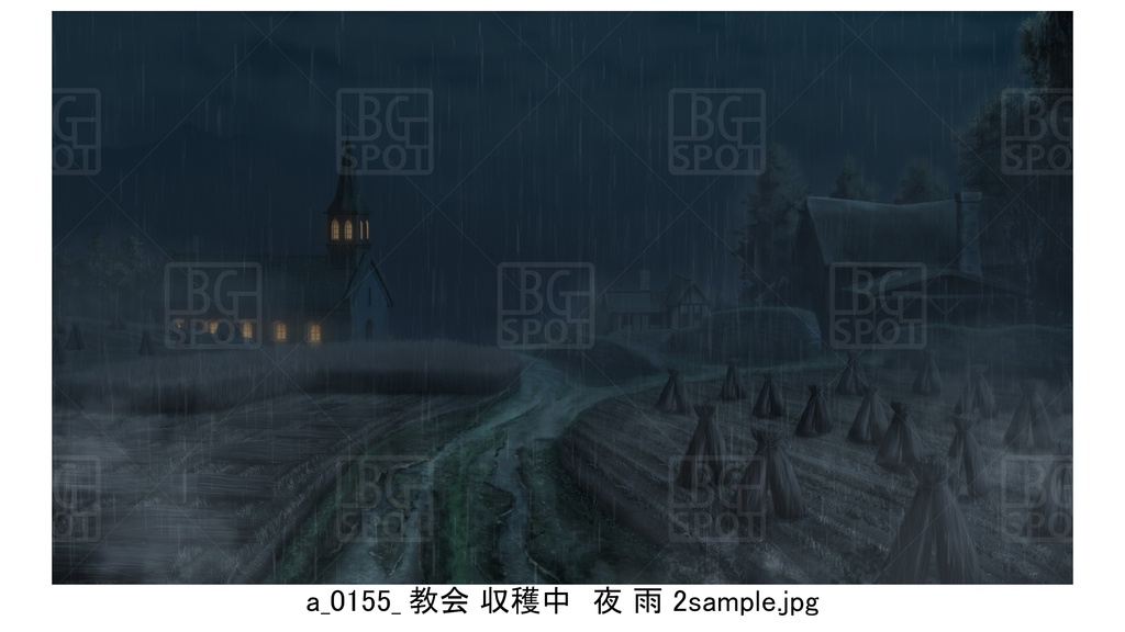 のどかな村_収穫中