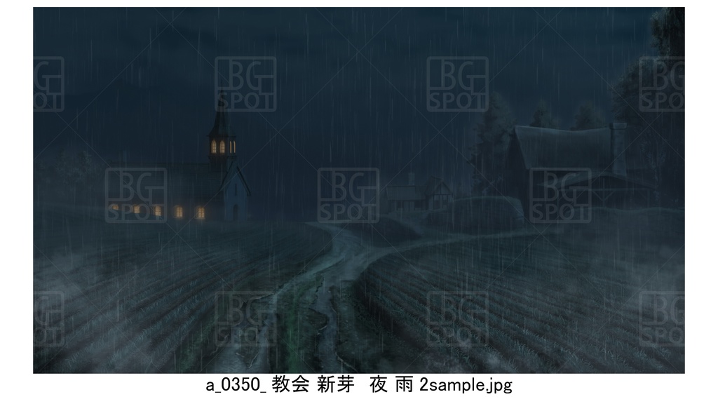 のどかな村_耕地新芽