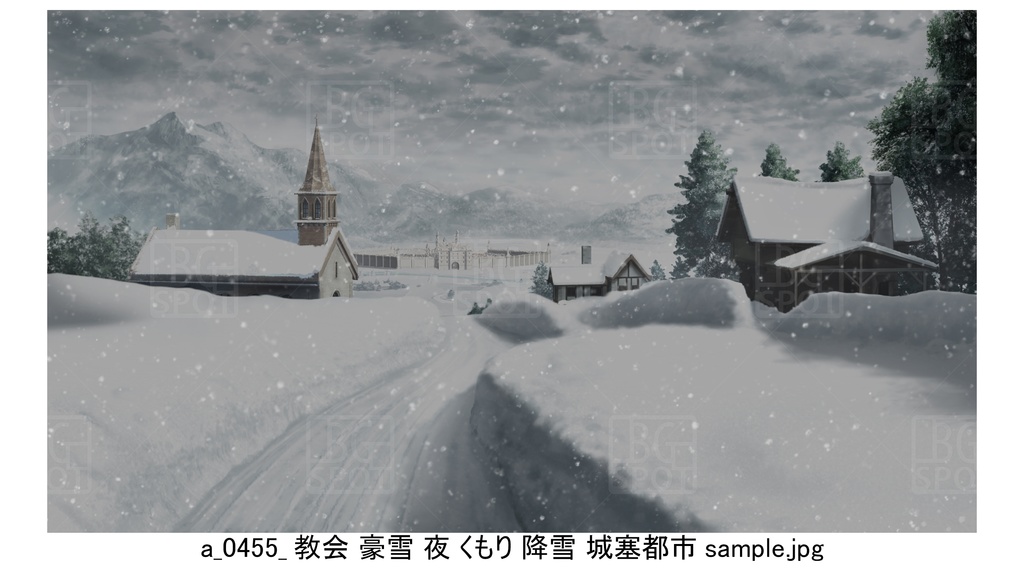 のどかな村_豪雪地帯