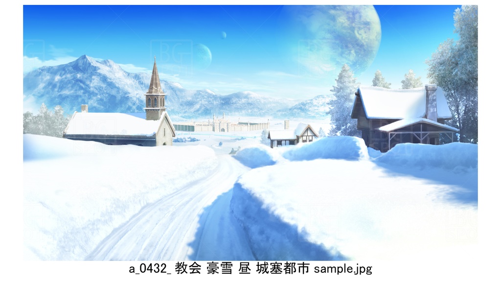 のどかな村_豪雪地帯