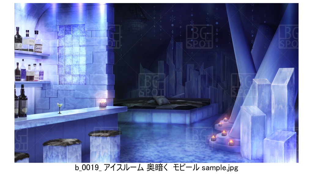 🖼️ 個別販売【氷の部屋】b_モビール・雪結晶