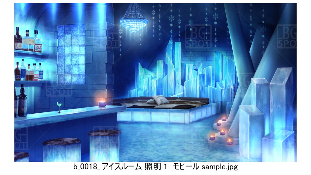 🖼️ 個別販売【氷の部屋】b_モビール・雪結晶