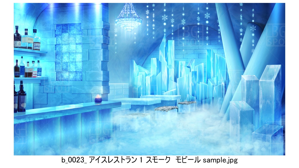 🖼️ 個別販売【氷の部屋】b_モビール・雪結晶