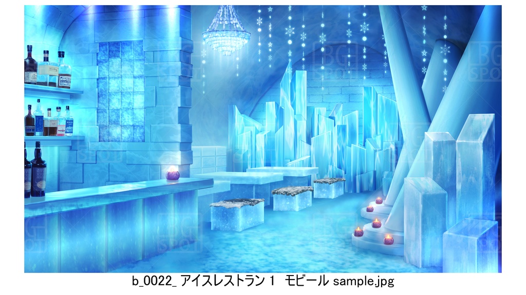 🖼️ 個別販売【氷の部屋】b_モビール・雪結晶