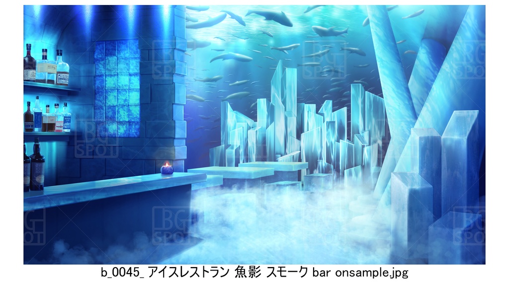 🖼️ 個別販売【氷の部屋】b_内装・魚影