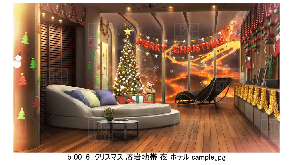 ホテル　クリスマスバージョン②【溶岩・砂漠・草原・洞窟】　