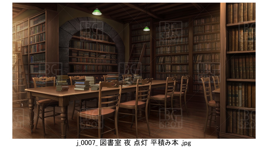 j_図書室 平積み本 【魔法使いの部屋と魔法道具屋ver2.0】