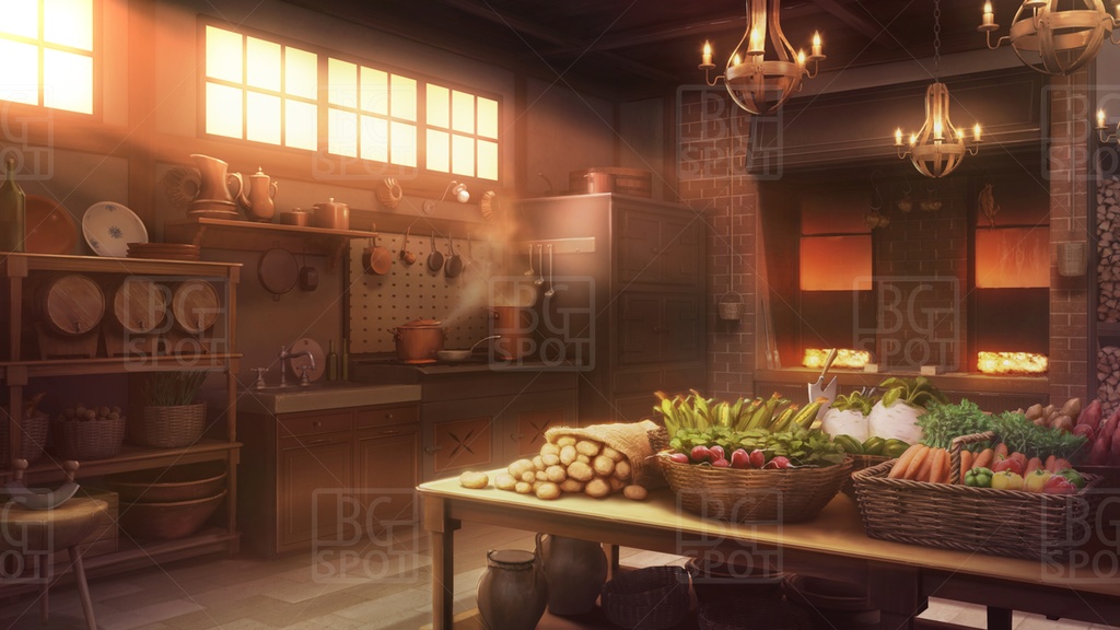 🗂️おまとめ版(フルセット)【BG_宿屋&ギルドのキッチン ver1.0】