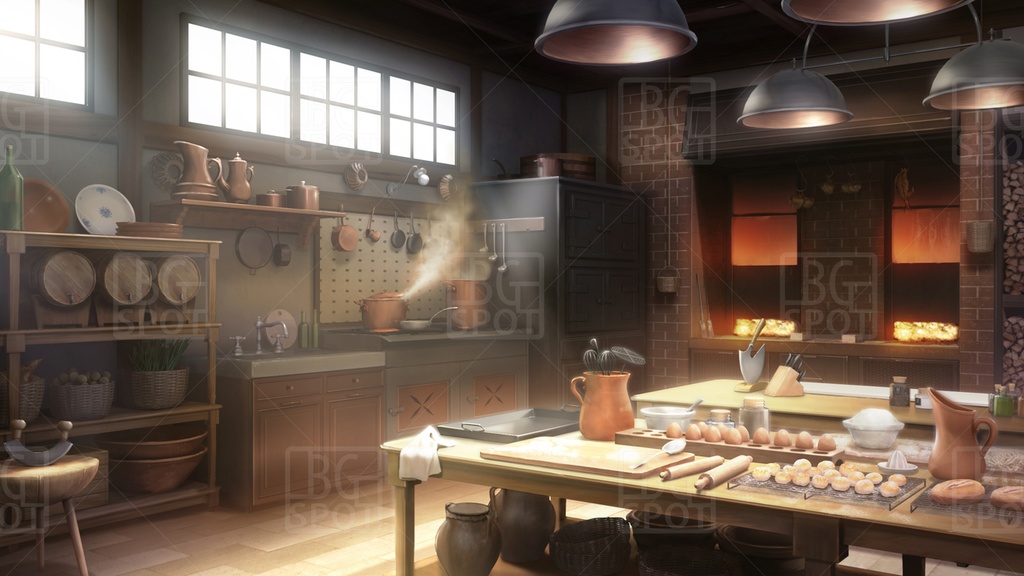 🗂️おまとめ版(フルセット)【BG_宿屋&ギルドのキッチン ver1.0】