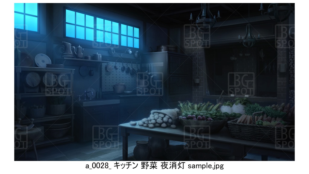 3お野菜セット【BG_宿屋&ギルドのキッチン ver1.0】