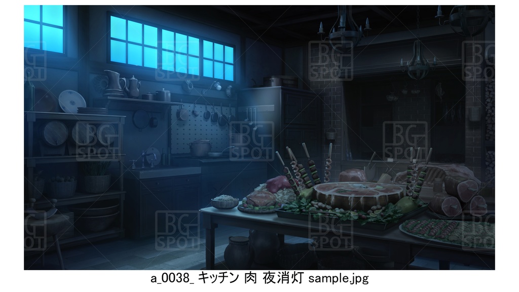 4お肉セット【BG_宿屋&ギルドのキッチン ver1.0】