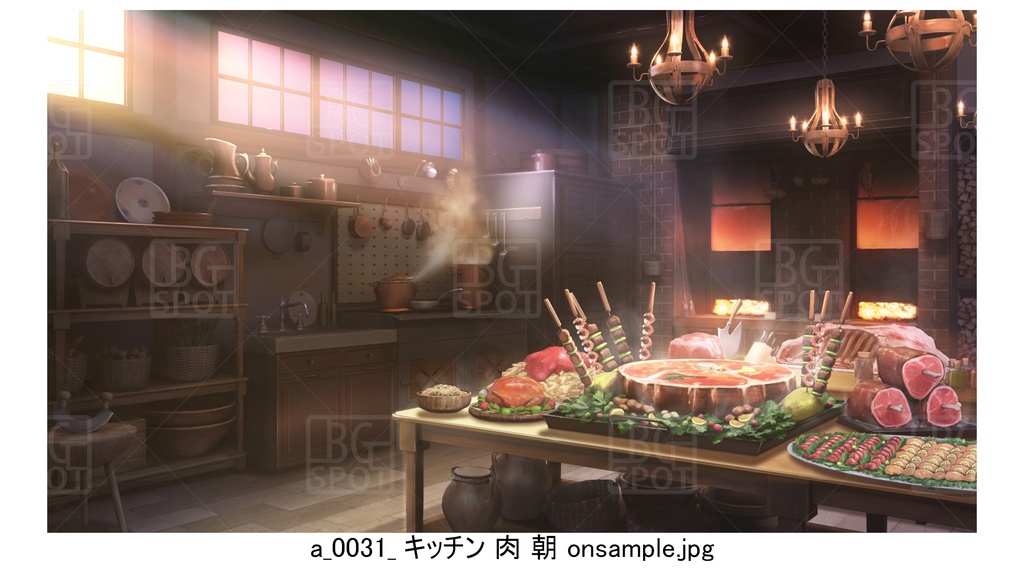 4お肉セット【BG_宿屋&ギルドのキッチン ver1.0】