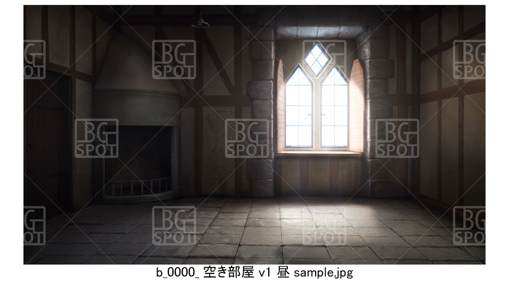 b_空き部屋【BG_中世の部屋(風呂と物置と研究室と武器庫)ver2.0】