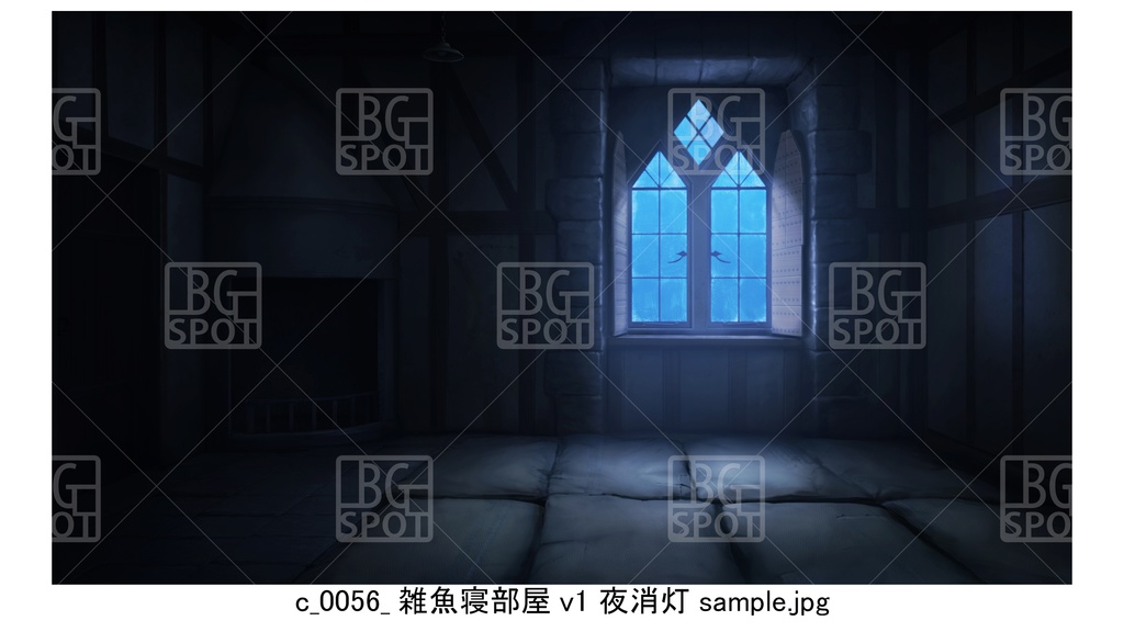 c_雑魚寝部屋【BG_中世の部屋(風呂と物置と研究室と武器庫)ver2.0】