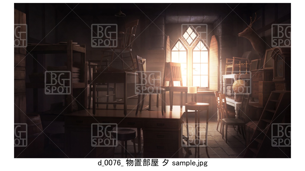 d_物置部屋【BG_中世の部屋(風呂と物置と研究室と武器庫)ver2.0】
