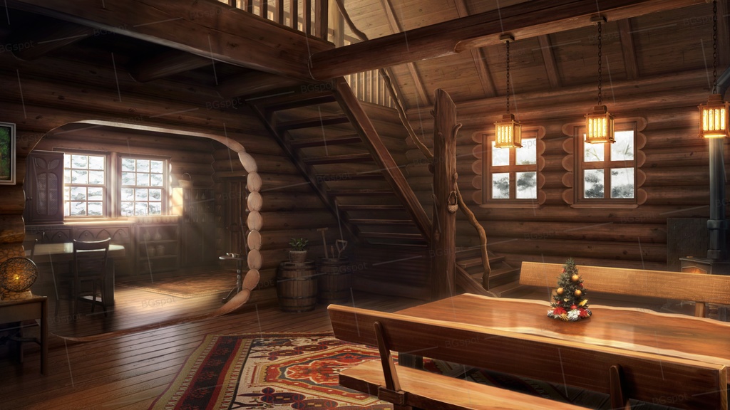 🗂️おまとめ版(フルセット)【BG_四季のログハウスと一味のアジト_ver1.0】