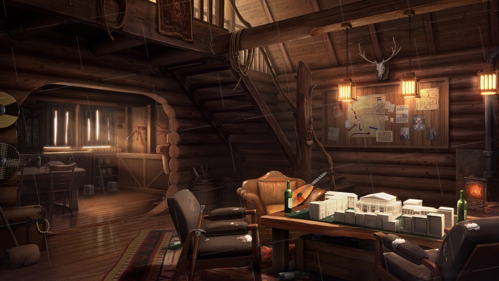 🗂️おまとめ版(フルセット)【BG_四季のログハウスと一味のアジト_ver1.0】