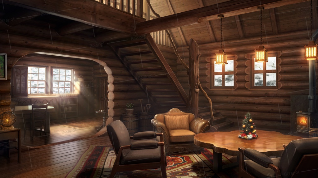 🗂️おまとめ版(フルセット)【BG_四季のログハウスと一味のアジト_ver1.0】