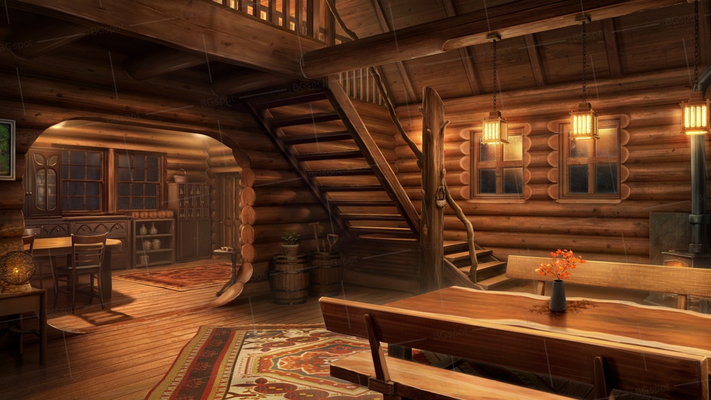 🗂️おまとめ版(フルセット)【BG_四季のログハウスと一味のアジト_ver1.0】