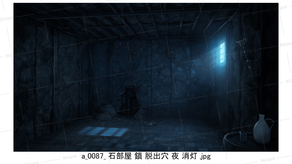 鎖ver_脱出穴【BG_石壁の牢屋ver1.1】