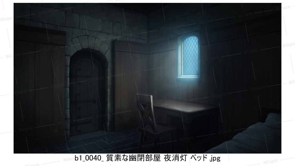 b1_質素な幽閉部屋 ベッド【BG_11豪華&質素の幽閉部屋(他トイレや風呂)ver2.0】