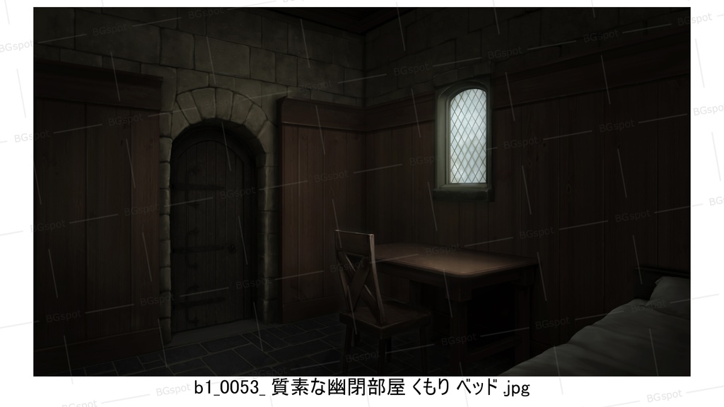 b1_質素な幽閉部屋 ベッド【BG_11豪華&質素の幽閉部屋(他トイレや風呂)ver2.0】