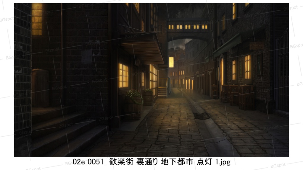 02e_歓楽街_裏通り_地下都市【BG_ファンタジー歓楽街:戦乱と再生の軌跡ver2.0】