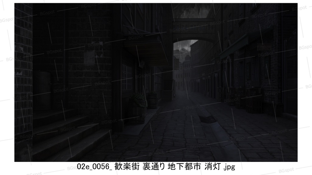 02e_歓楽街_裏通り_地下都市【BG_ファンタジー歓楽街:戦乱と再生の軌跡ver2.0】
