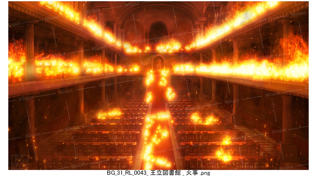 🖼️ 個別販売【通常アングル】【BG_31_王立図書館】