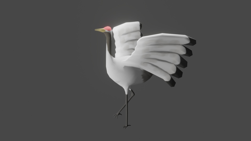 【3DCG】鶴