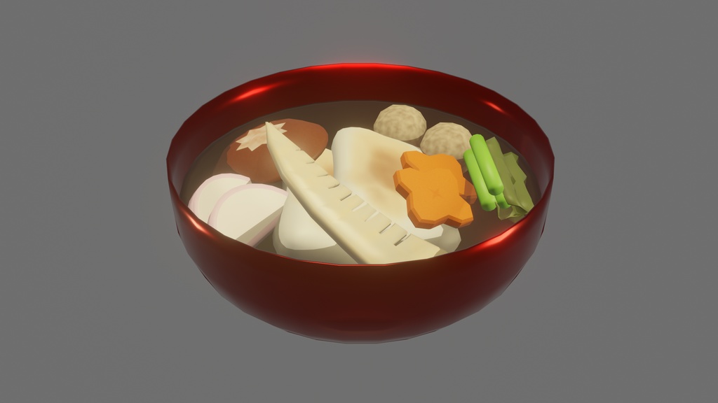 【3DCG】お雑煮