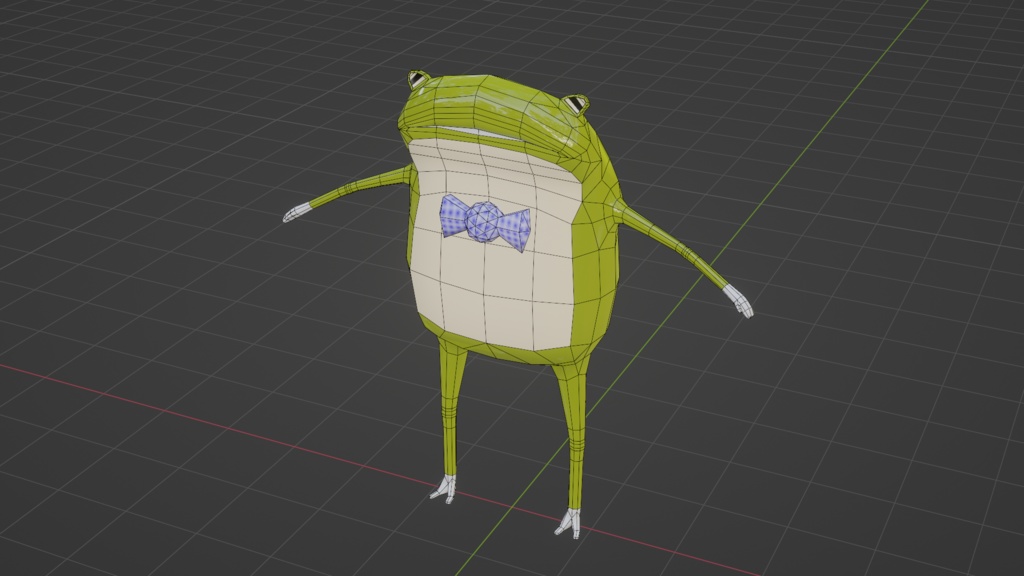 オリジナル3Dモデル アバターカエルのぴょん吉 - Setsuya's 3Dshop - 2/7