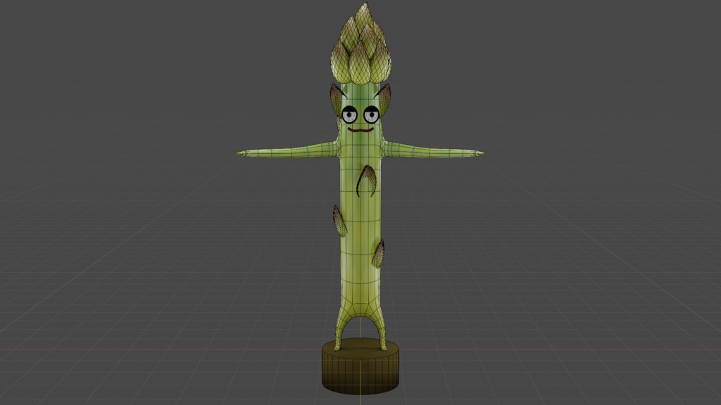 オリジナル3Dモデル アバターアスパラガスのアスパー - Setsuya's 3Dshop - 2/3