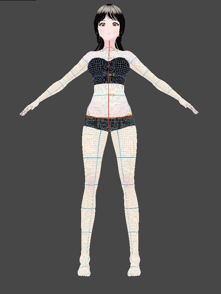 【無料】【VRoid Studio用】UVグリッドガイド(3種精度セット)