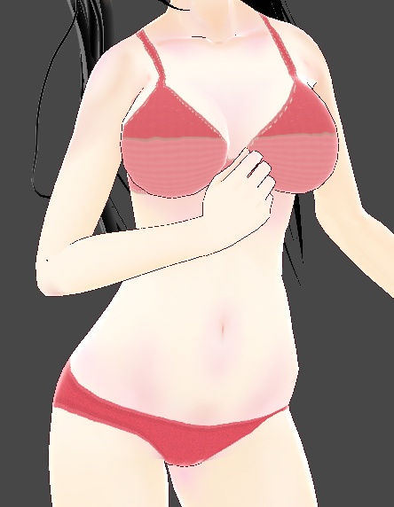 【VRoid Studio用】Basic Inner|9色×ブラ2種+ショーツ 27点セット